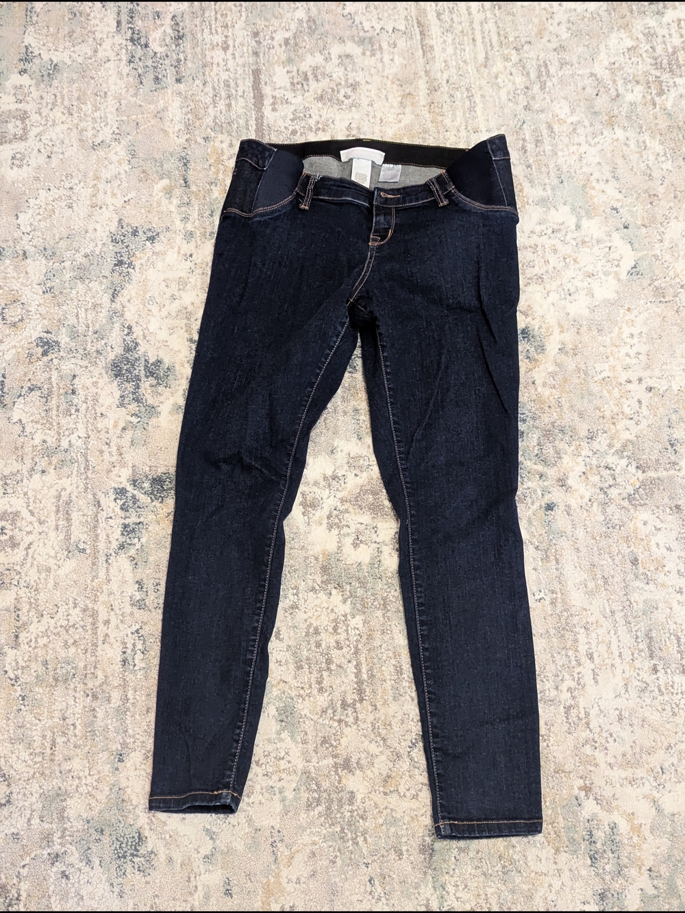 Liz Lange Dark Indigo Skinny Jeans